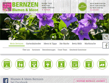 Tablet Screenshot of blumen-bernzen.de